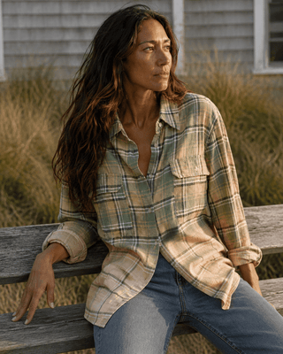 The Faded Tide Plaid Shirt - The Salty BabeLong Sleeve Shirt
