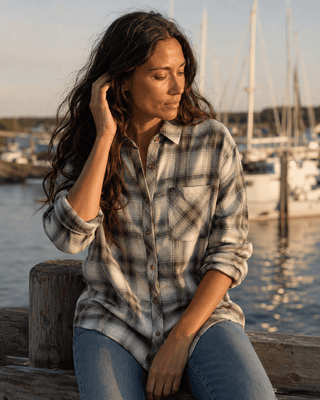 The Fog & Fern Flannel - The Salty BabeLong Sleeve Shirt