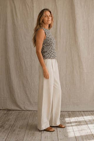 The Foredeck Knit - Moon Grey - The Salty BabeTop