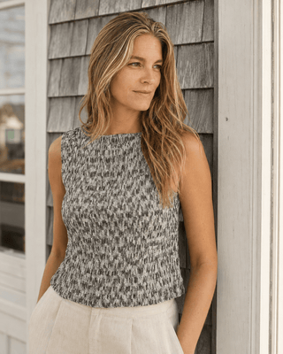 The Foredeck Knit - Moon Grey - The Salty BabeTop