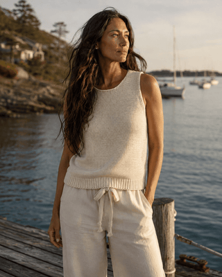 The Fortnight Knit - Beige - The Salty BabeTop