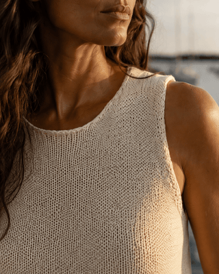 The Fortnight Knit - Beige - The Salty BabeTop