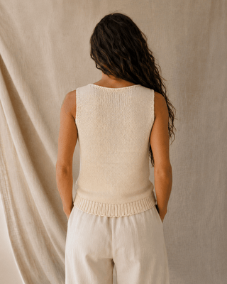 The Fortnight Knit - Beige - The Salty BabeTop
