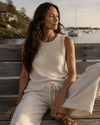 The Fortnight Knit - Beige - The Salty BabeTop
