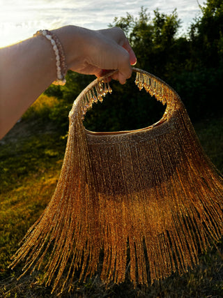 The Golden Hour Tassel Bag - The Salty BabeBags