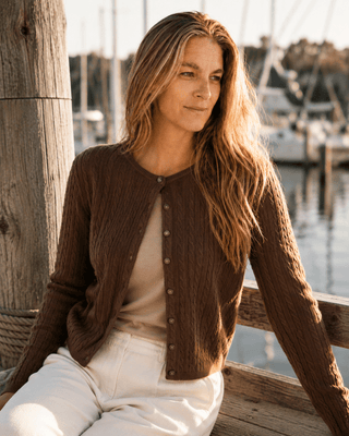 The Habor Cable Knit Cardigan - The Salty BabeCardigan