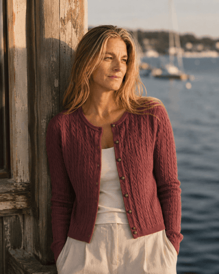 The Habor Cable Knit Cardigan - The Salty BabeCardigan