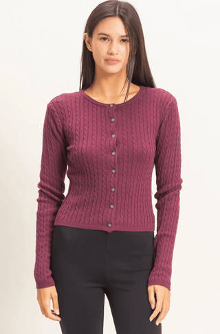The Habor Cable Knit Cardigan - The Salty BabeCardigan