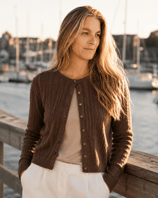 The Habor Cable Knit Cardigan - The Salty BabeCardigan