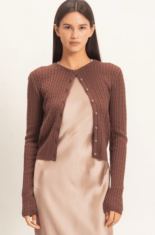 The Habor Cable Knit Cardigan - The Salty BabeCardigan