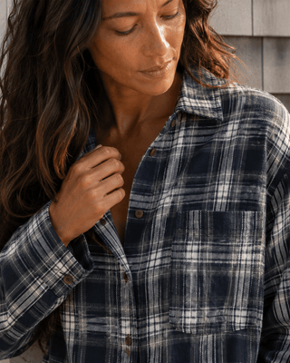 The Harbor Plaid Shirt - The Salty BabeLong Sleeve Shirt