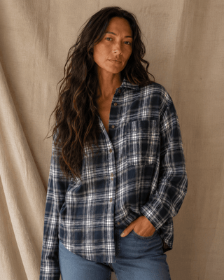 The Harbor Plaid Shirt - The Salty BabeLong Sleeve Shirt
