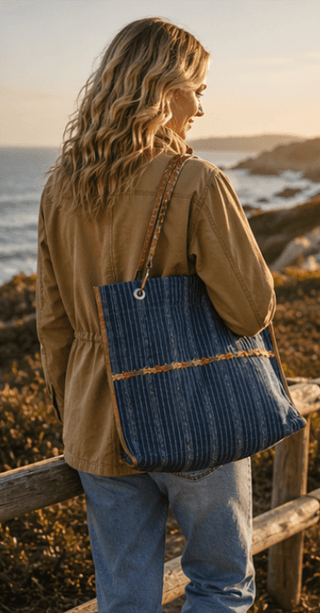 The Indigo Harbor Tote - The Salty BabeTote Bag