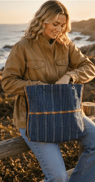 The Indigo Harbor Tote - The Salty BabeTote Bag