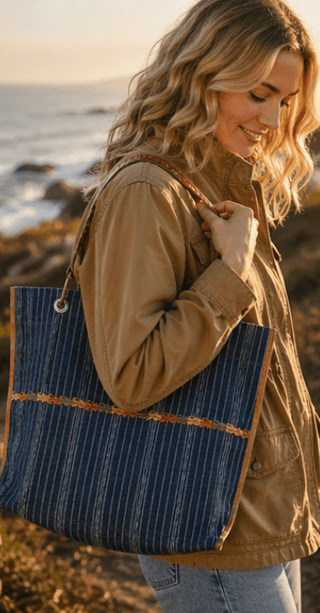 The Indigo Harbor Tote - The Salty BabeTote Bag