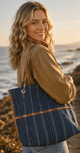 The Indigo Harbor Tote - The Salty BabeTote Bag