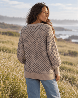 The Jacquard Knit Sweater - Taupe | The Salty Babe