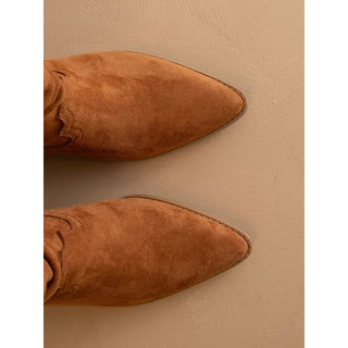 The Kit | Caramel Slouchy Western Bootie - The Salty BabeFootwear