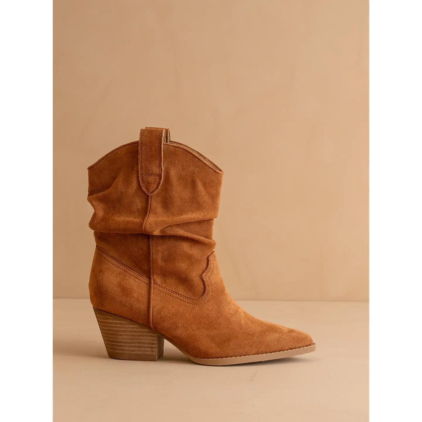 The Kit | Caramel Slouchy Western Bootie - The Salty BabeFootwear