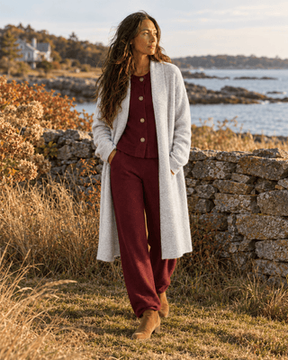 The Laurel Longline Cardigan - Heather Gray | The Salty Babe