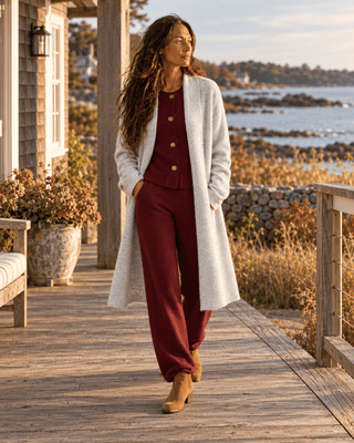 The Laurel Longline Cardigan - Heather Gray | The Salty Babe