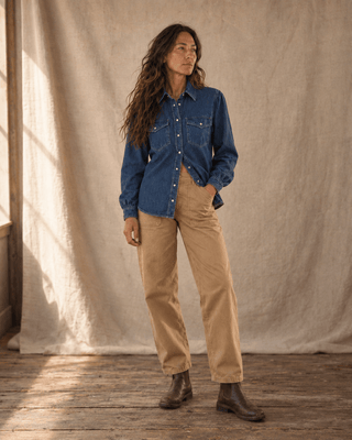 The Mariner Long Sleeve Denim Shirt - The Salty BabeLong Sleeve Shirt
