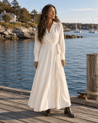 The Marlowe Shirt Dress - Alpaca | The Salty Babe