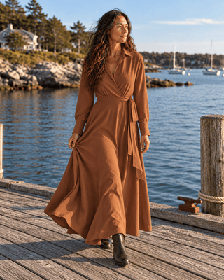 The Marlowe Shirt Dress - Brown | The Salty Babe