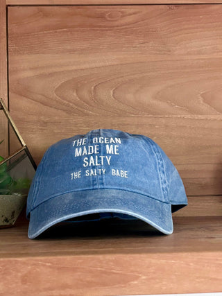 The Ocean Made Me Salty Baseball Hat - The Salty BabeHats