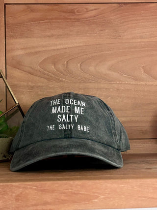 The Ocean Made Me Salty Baseball Hat - The Salty BabeHats