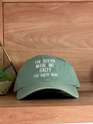 The Ocean Made Me Salty Baseball Hat - The Salty BabeHats