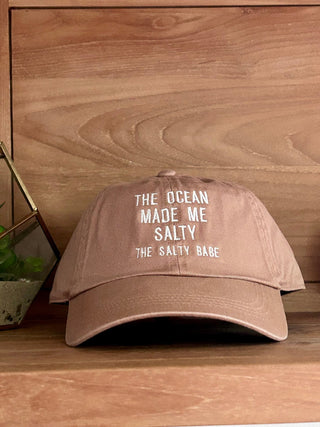 The Ocean Made Me Salty Baseball Hat - The Salty BabeHats
