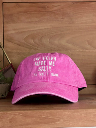 The Ocean Made Me Salty Baseball Hat - The Salty BabeHats