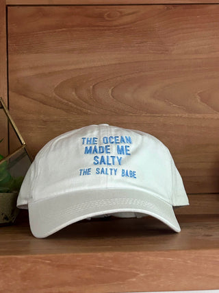 The Ocean Made Me Salty Baseball Hat - The Salty BabeHats