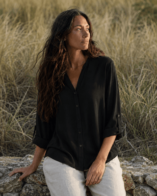 The Overlook Top - Black - The Salty BabeTop