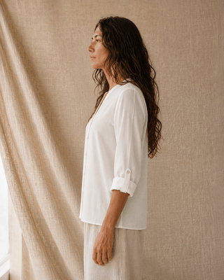 The Overlook Top - Off White - The Salty BabeTop