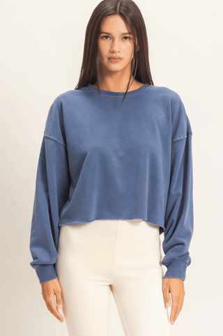 The Seaworn Cropped Sweatshirt - The Salty BabeSweatshirt