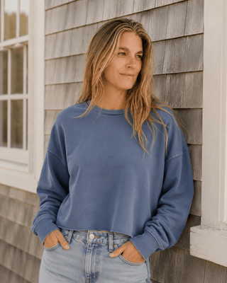 The Seaworn Cropped Sweatshirt - The Salty BabeSweatshirt