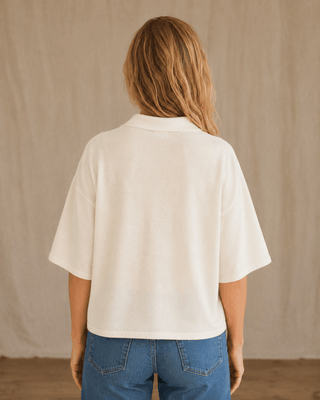 The Slow Morning Short Sleeve Sweater-Ivory - The Salty BabeShort Sleeve Tops