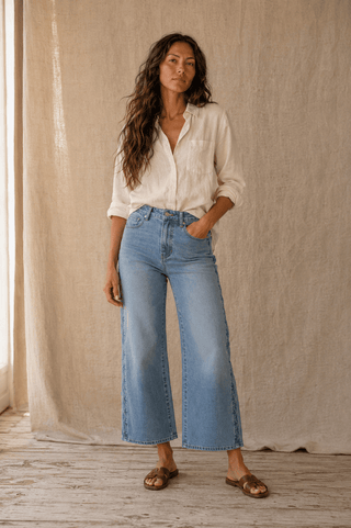 The Tide Line Wide-Leg Jean - The Salty BabeDenim Pants