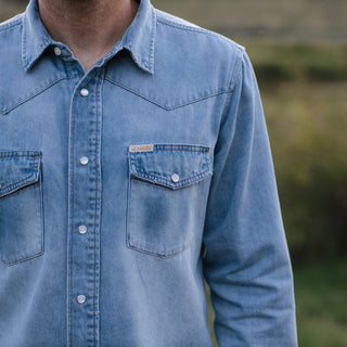 The Wyatt Shirt - Vintage Denim | The Salty Babe