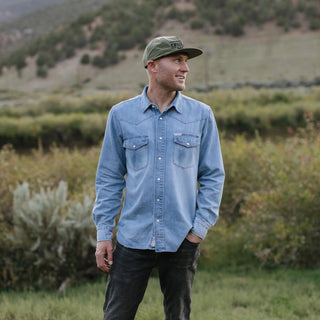 The Wyatt Shirt - Vintage Denim | The Salty Babe