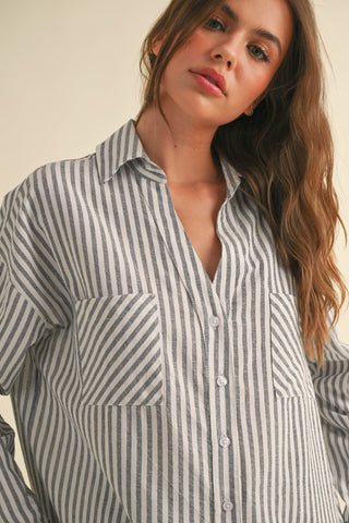 Tideline Stripe Shirt - The Salty BabeLong Sleeve Shirt