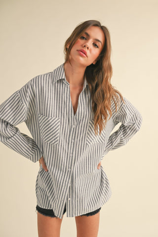 Tideline Stripe Shirt - The Salty BabeLong Sleeve Shirt