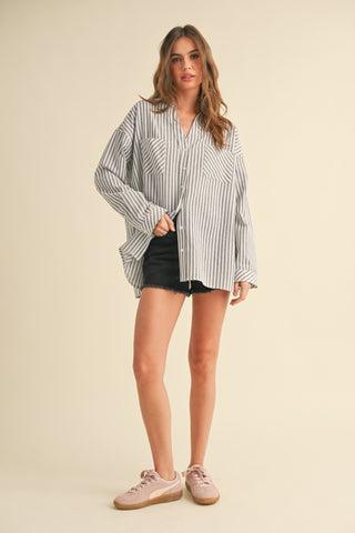 Tideline Stripe Shirt - The Salty BabeLong Sleeve Shirt