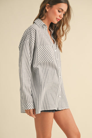 Tideline Stripe Shirt - The Salty BabeLong Sleeve Shirt