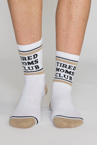 Tired Moms Club Crew Socks - The Salty Babesocks