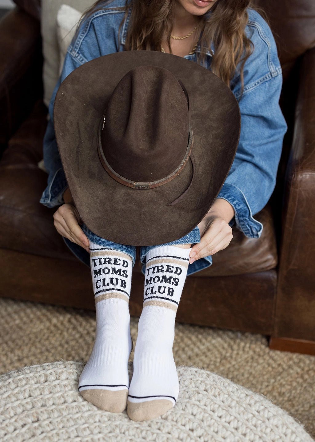 Tired Moms Club Crew Socks - The Salty Babesocks