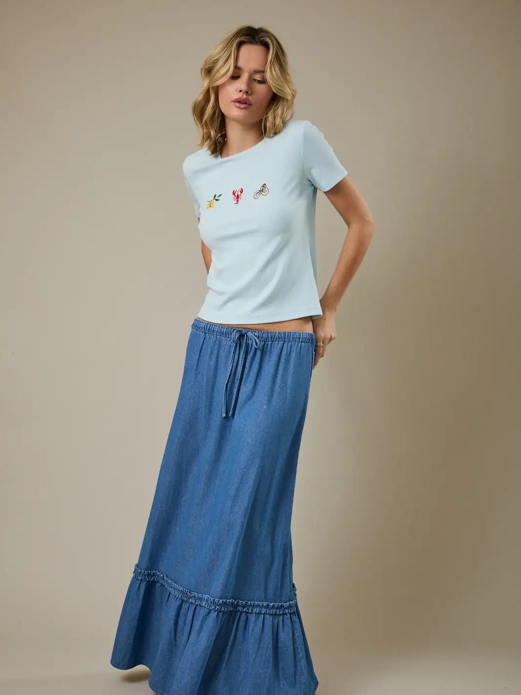 Twirlin' Around Maxi Skirt - The Salty BabeSkirts