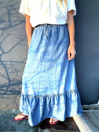 Twirlin' Around Maxi Skirt - The Salty BabeSkirts